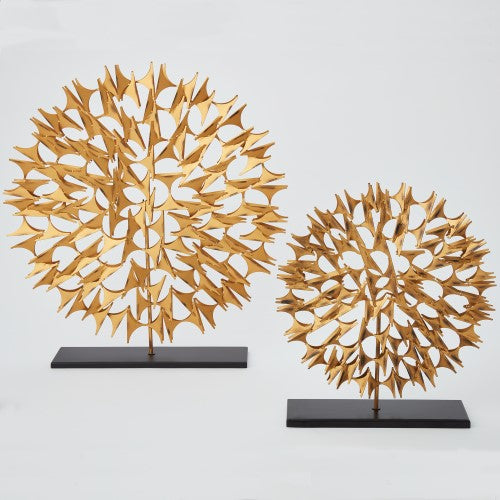 Cosmos Sculpture Gold Lg