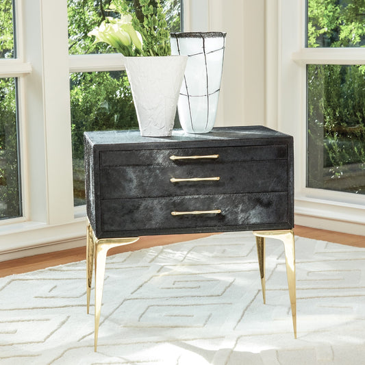Stiletto Bedside Table in Black
