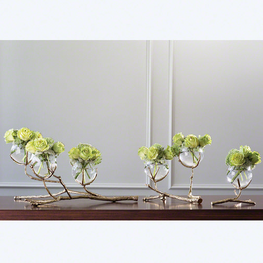Twig 3 Vase Holder-Brass with more sizes