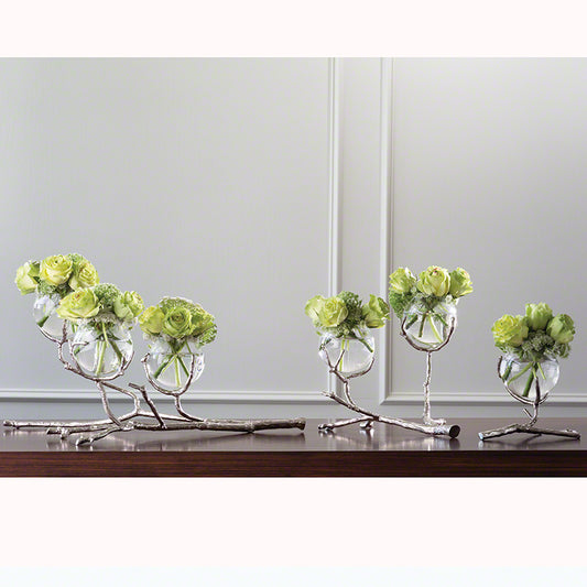 Twig 2 Vase Holder-Nickel with other sizes