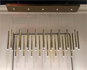 Hans Horizontal Thirty Three Light Brass