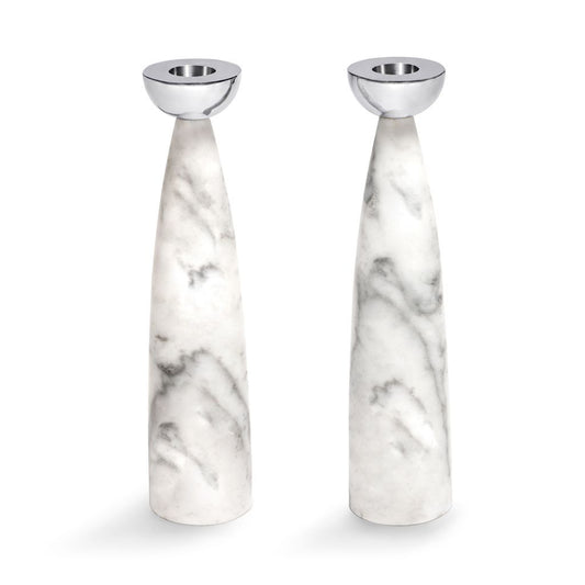 ANNA NY Coluna Candle Holders Marble