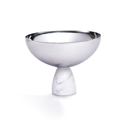 ANNA NY Coluna Nut Bowl Marble & Silver/Gold