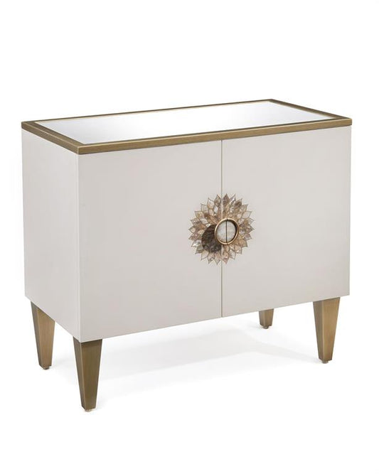 Tyrol Two Door Side Cabinet in Alabaster