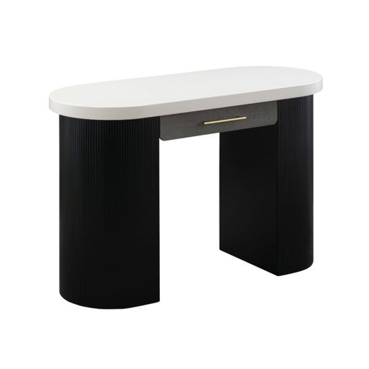 MAKAI CREAM AND CHARCOAL DESK/CONSOLE