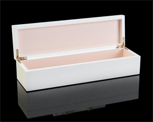 White Box with Alabaster Handles