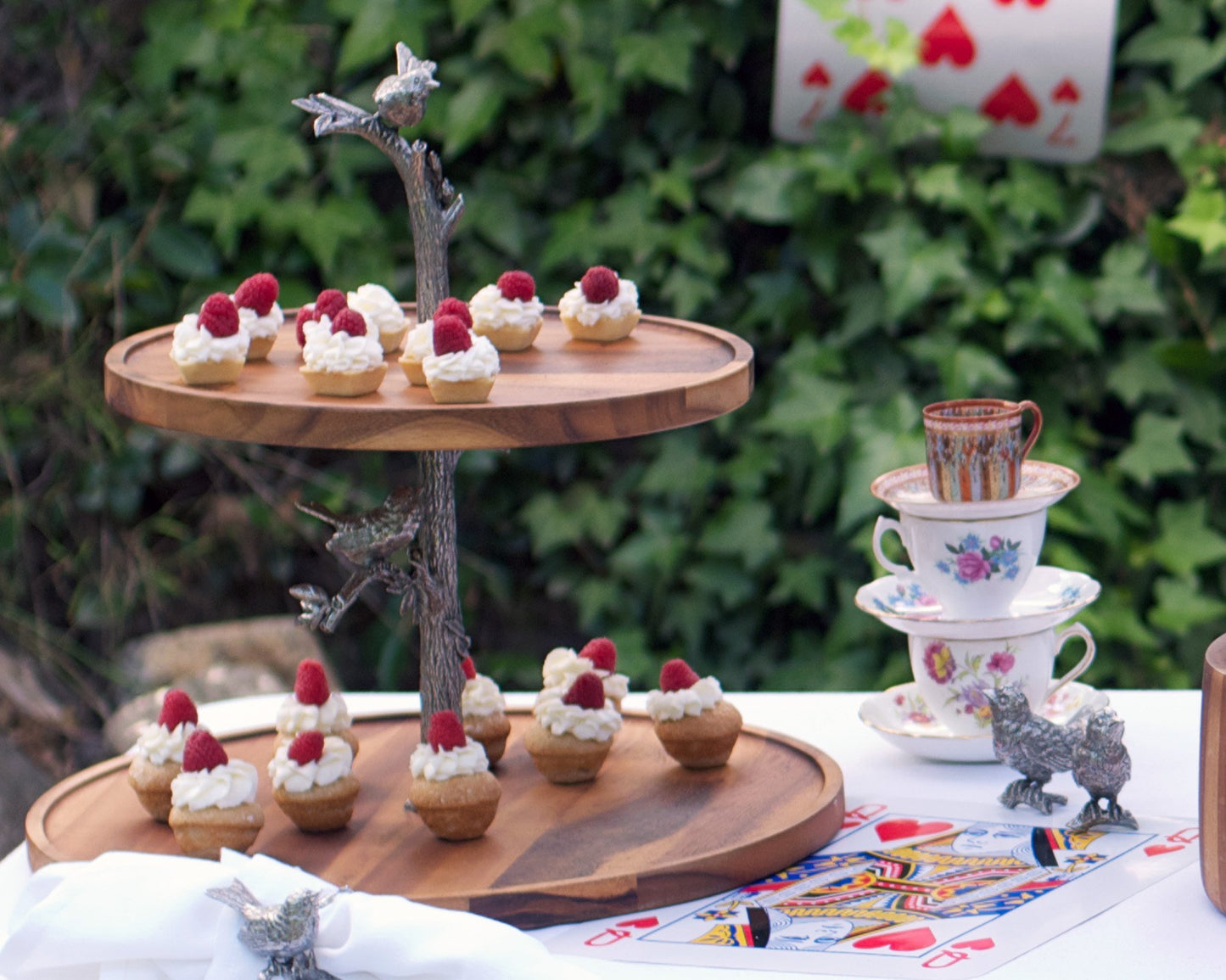 Song Bird Cheese Stand Two Tier