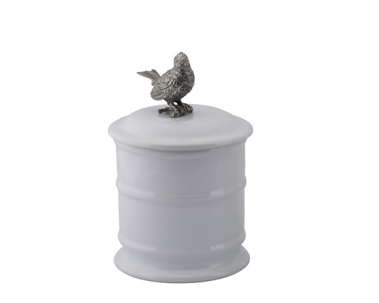 Song Bird Stoneware Canister