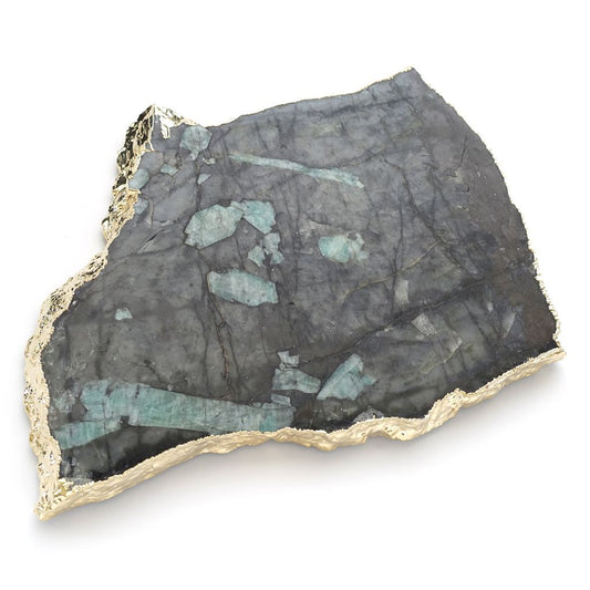 ANNA NY Kiva Platter 24k Gold