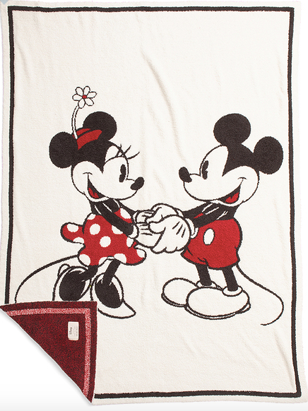 BAREFOOT DREAMS: The COZYCHIC CLASSIC DISNEY MICKEY & MINNIE MOUSE BABY BLANKET