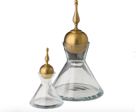 FINIAL DECANTER-BRASS