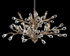 Budding Crystal Ten-Light Chandelier