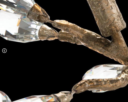 Budding Crystal Ten-Light Chandelier
