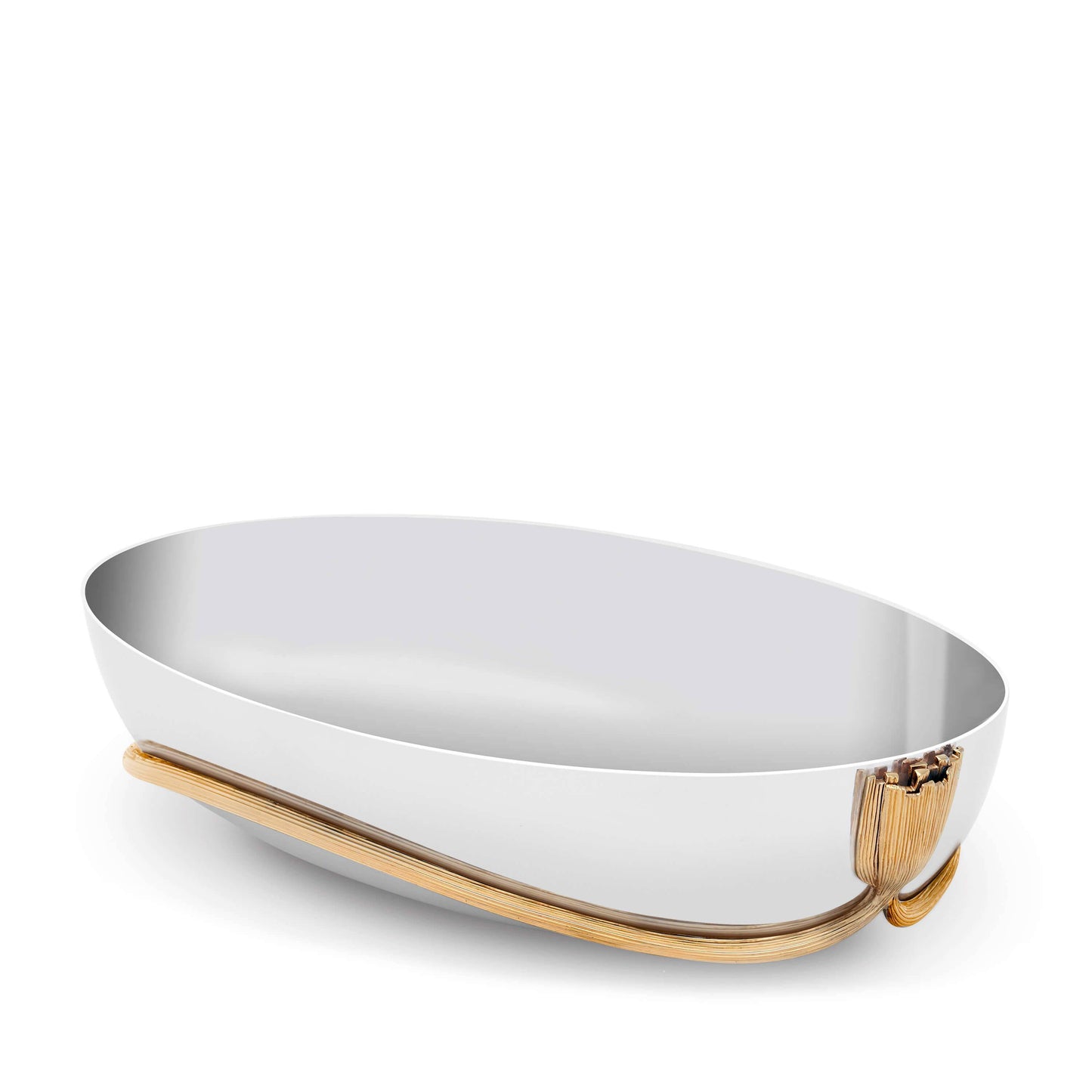 Deco Leaves Serving Boat-Large