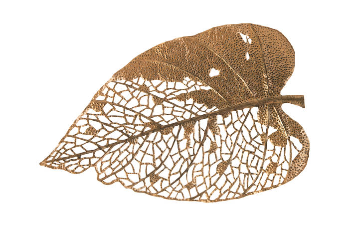 Birch Leaf Wall Art Copper, X-LG