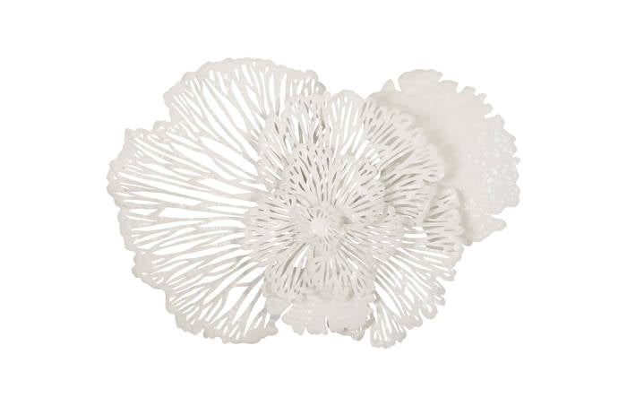 Flower Wall Art White